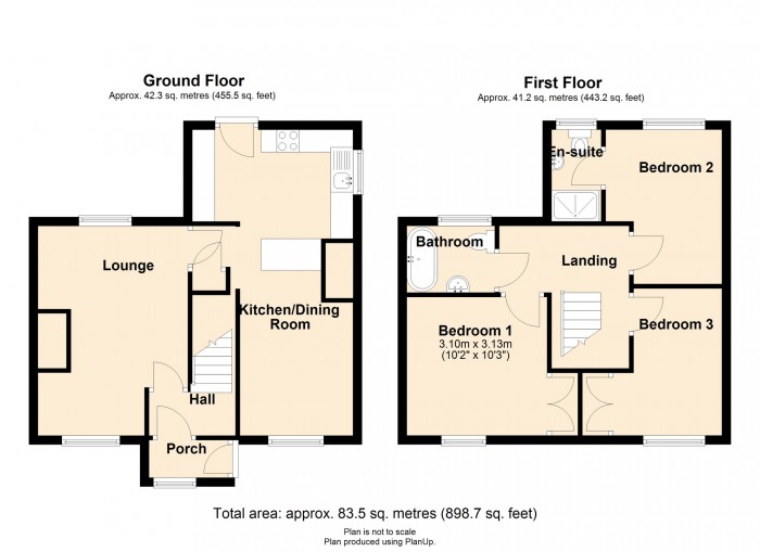 Floorplan for Taf Fechan Houses, Pontsticill, Merthyr Tydfil, CF48 2UW