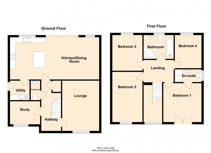 Floorplan for Cwrt Y Meistr, Milbourne Terrace, Merthyr Tydfil, Glamorgan