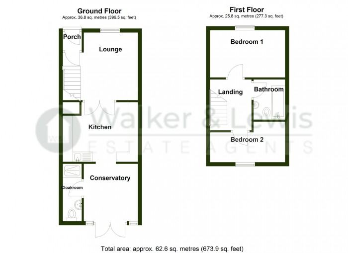 Floorplan for Wyndham Street, Troedyrhiw, Merthyr Tydfil, CF48 4JY