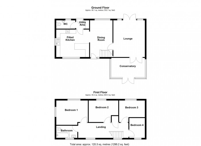 Floorplan for Brecon Rise, Pant, Merthyr Tydfil, Merthyr Tydfil