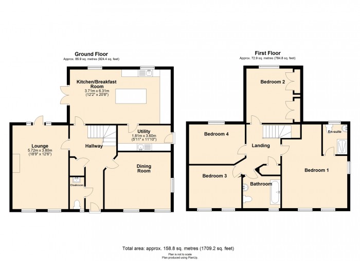 Floorplan for Cyfartha Court, Merthyr CF47 8EY