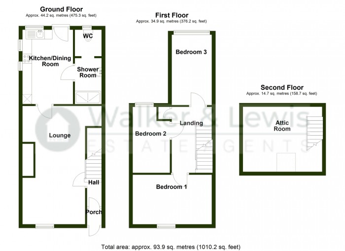 Floorplan for Glynn Terrace, Merthyr Tydfil, CF47 0HJ