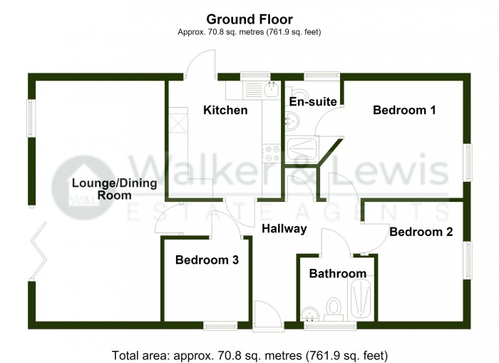 Floorplan for Harris Court, Quakers Yard, Treharris, Merthyr Tydfil, CF46 5LX