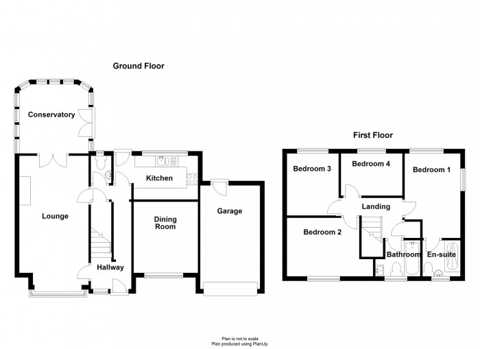 Floorplan for Claremont Drive, Quakers Yard, Treharris CF46 5LJ