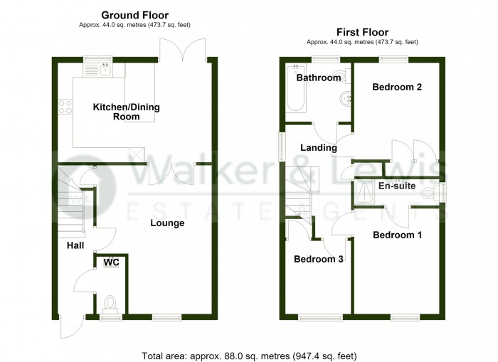 Floorplan for Parc Brychan, Penydarren, Merthyr Tydfil, CF47 9EF