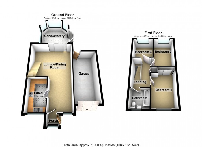 Floorplan for Riverside Park, Merthyr Tydfil, Merthyr Tydfil
