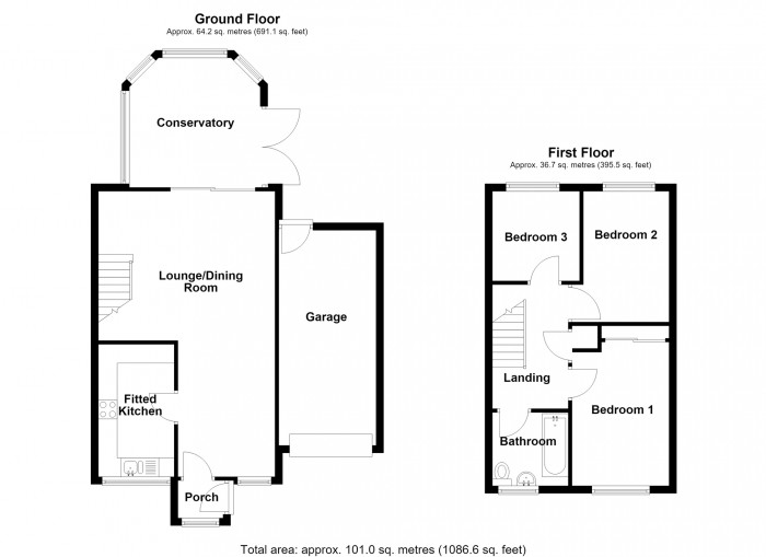 Floorplan for Riverside Park, Merthyr Tydfil, Merthyr Tydfil