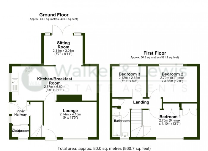 Floorplan for Heol Celyn, Church Village, Pontypridd, Rhondda Cynon Taf