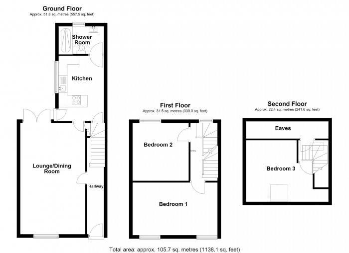 Floorplan for Gwladys Street, Pant, Merthyr Tydfil, Merthyr Tydfil