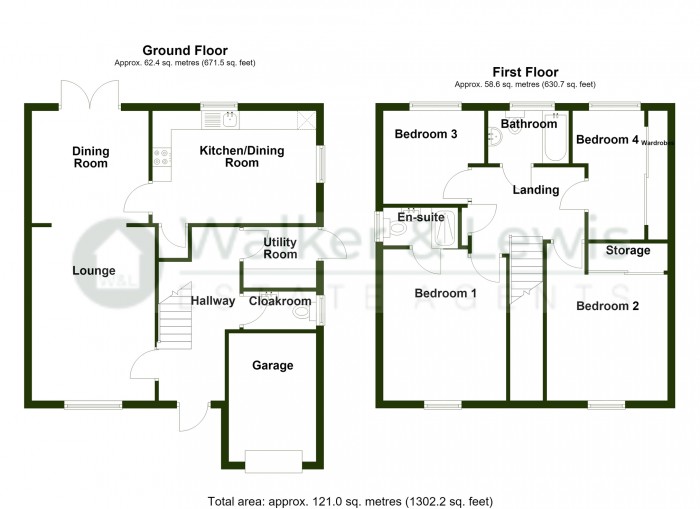 Floorplan for Glynmil Close, Incline Top, Merthyr Tydfil, CF47 0GE