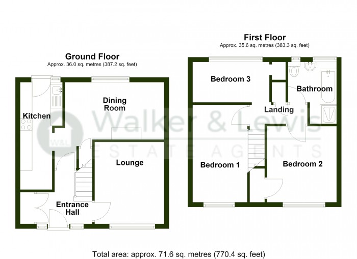 Floorplan for Heol Llwyn Brain, Swansea Road, Merthyr Tydfil, CF48 1LW