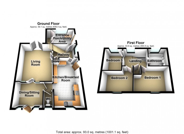 Floorplan for Brecon Rise, Pant, Merthyr Tydfil, Merthyr Tydfil