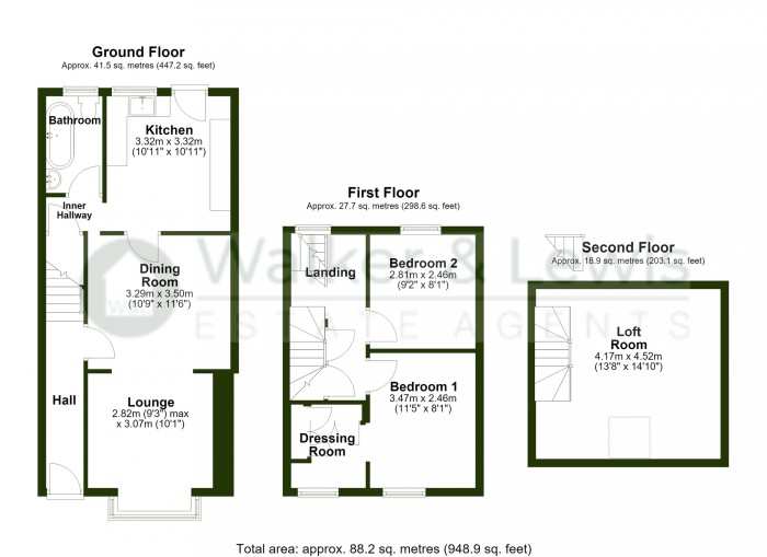 Floorplan for Coronation Terrace, Porth, Rhondda Cynon Taf