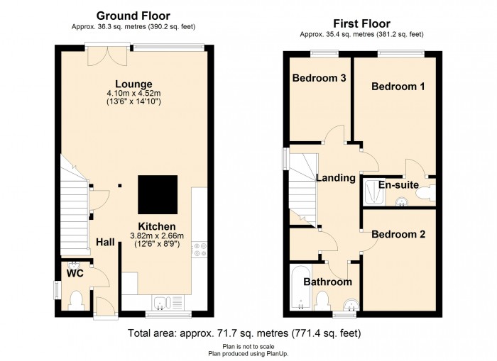 Floorplan for Heron Walk, Merthyr Vale CF48 4TX