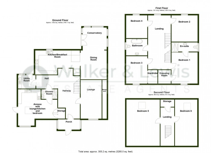 Floorplan for Rhymney Walk, Rhymney, NP22 5BL