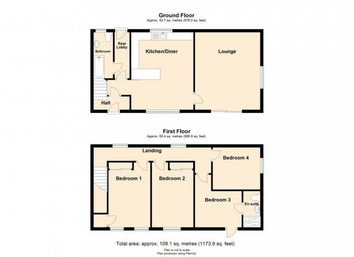 Floorplan for Bryn Awel, Cilsanws Lane, Cefn Coed, Merthyr Tydfil, Mid Glamorgan