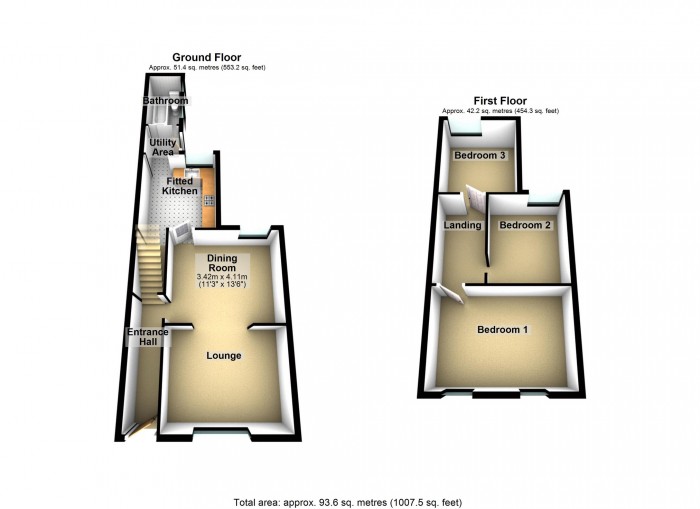 Floorplan for Brynmorlais Street, Merthyr Tydfil, CF47 9YE