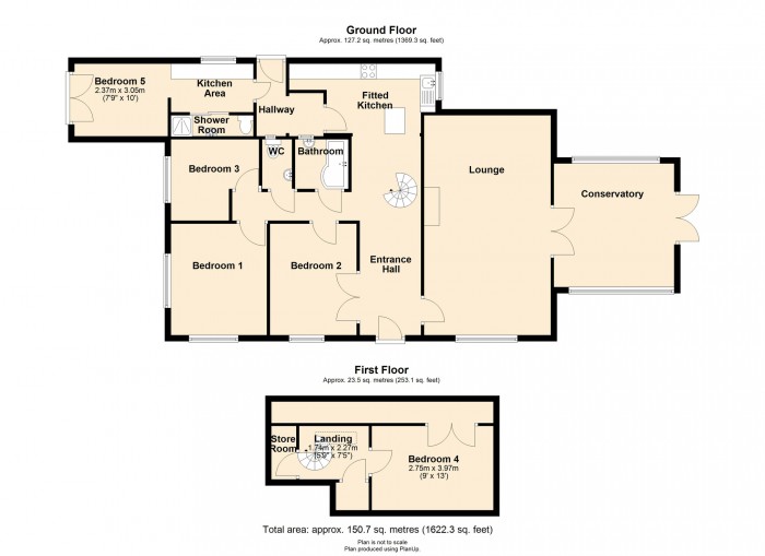 Floorplan for Casa Mea, Tai Mawr Way, Merthyr Tydfil, CF48 1LN