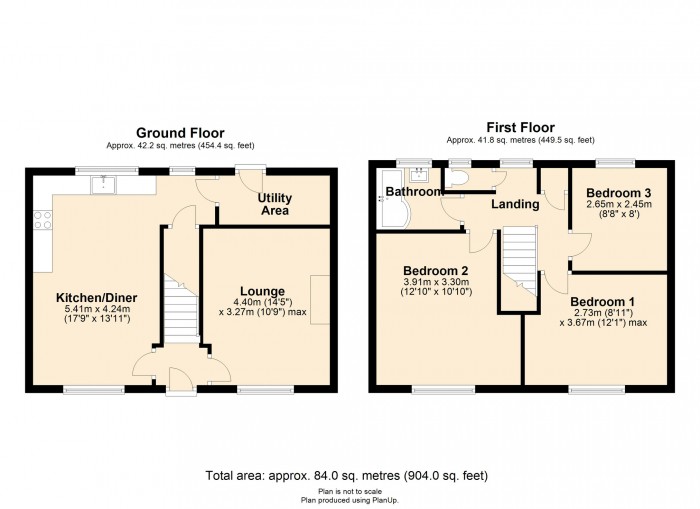 Floorplan for Garden City, Merthyr CF47 9YU