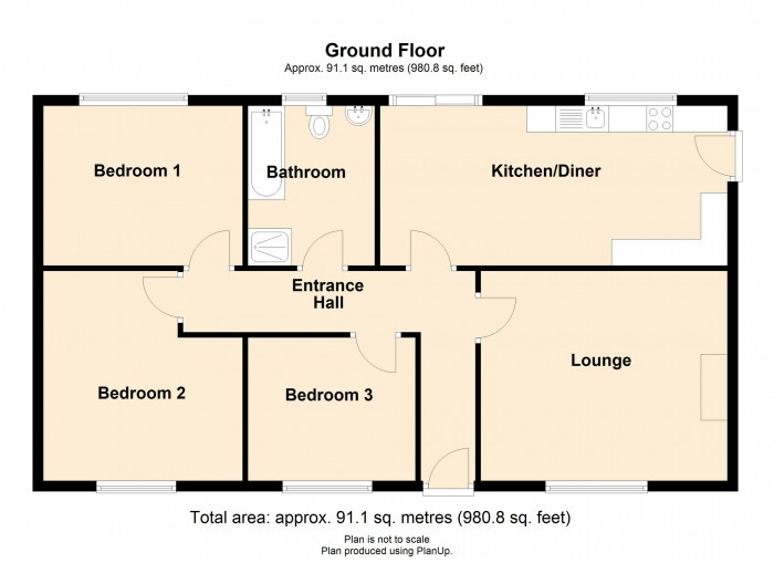 Floorplan for Swansea Road, Merthyr Tydfil, CF48 1HR