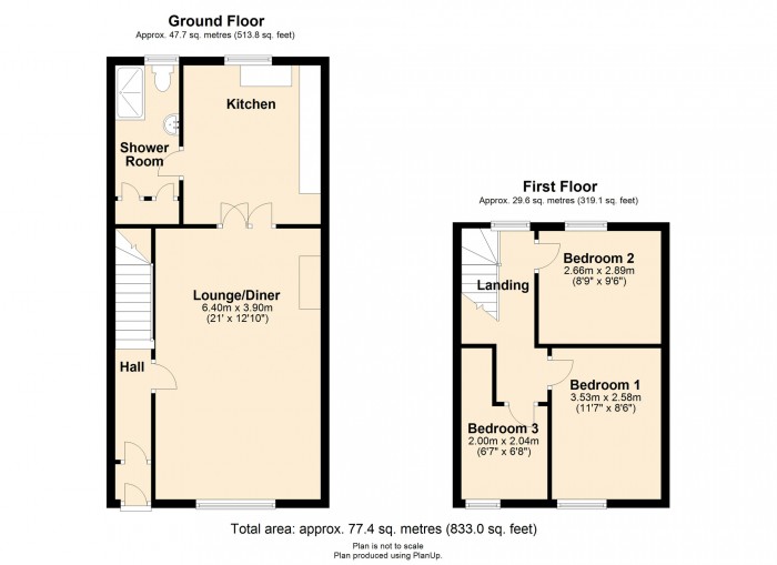 Floorplan for Mardy Terrace, Merthyr CF47 0YA