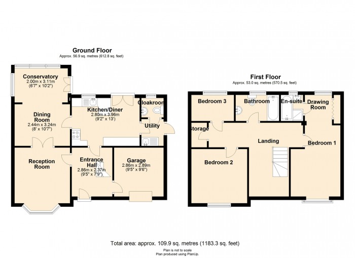 Floorplan for Criccieth Grove, Castle park