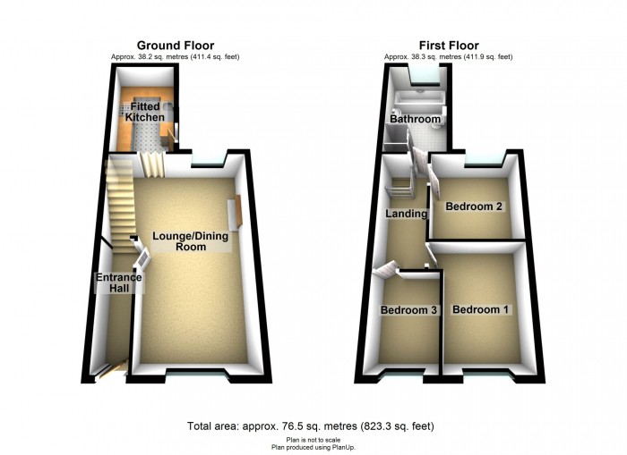 Floorplan for Ann Street, Cilfynydd, Pontypridd, CF37 4EN