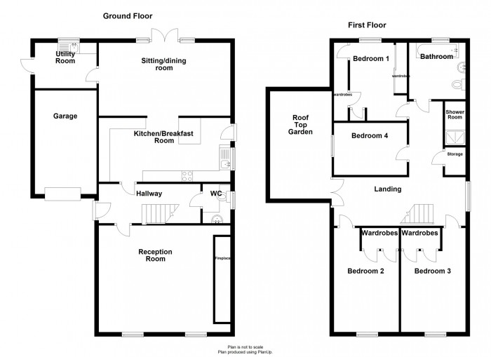 Floorplan for Yr Hafan, Maes-Yr-Haf, Merthyr Tydfil, CF47 0HA