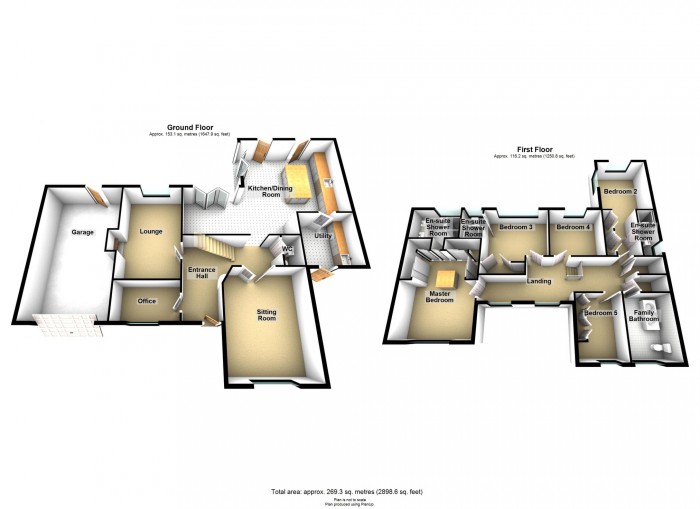 Floorplan for Castell Morlais, Pontsticill, Merthyr Tydfil, CF48 2YB