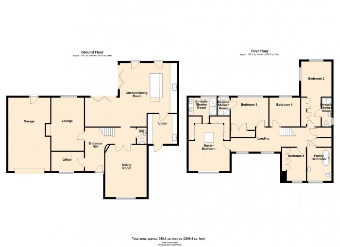 Floorplan for Castell Morlais, Pontsticill, Merthyr Tydfil, CF48 2YB