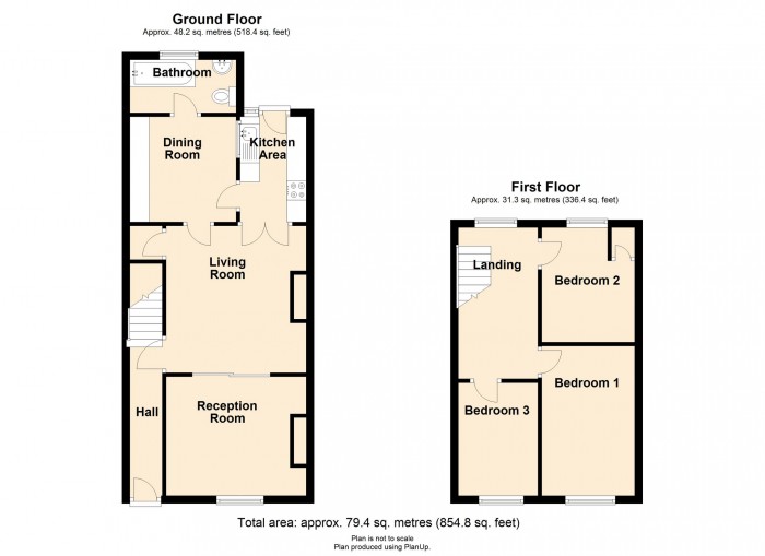 Floorplan for Danyparc, Merthyr Tydfil, CF47 0AX