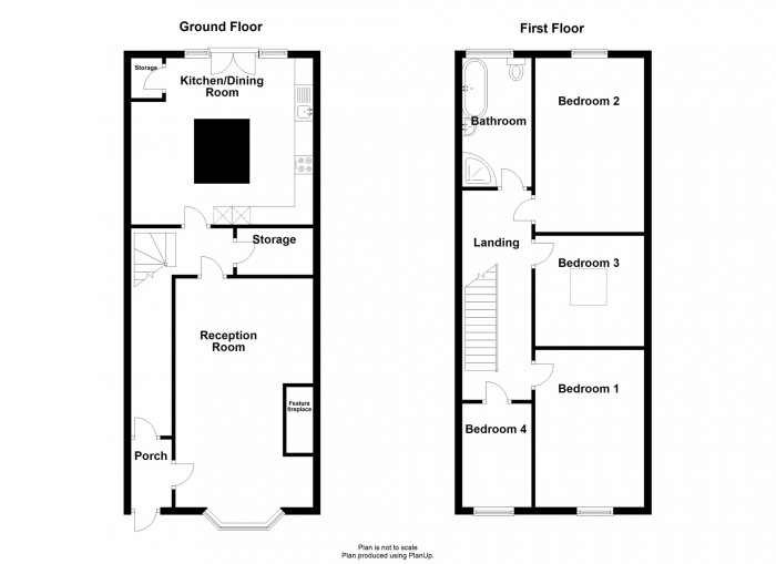 Floorplan for Arfryn Terrace, Merthyr Tydfil, CF47 0PP