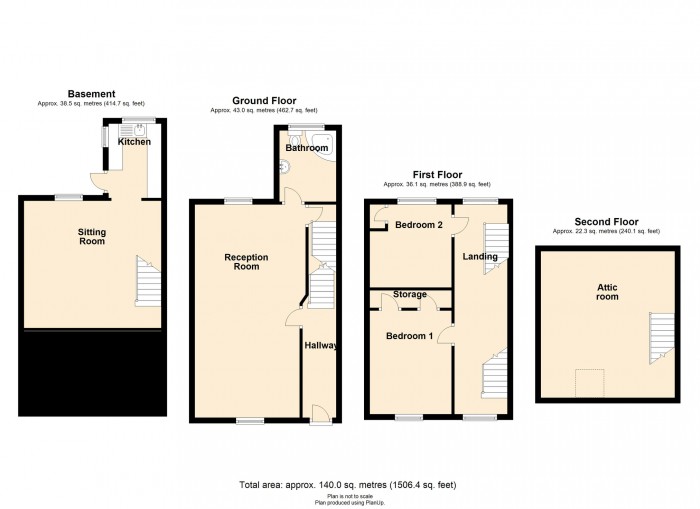 Floorplan for Newfoundland Terrace, Merthyr Tydfil, CF47 8LA