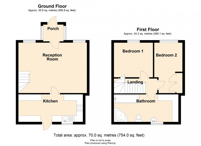 Floorplan for High Street, Dowlais Top, Merthyr Tydfil, CF48 3PN