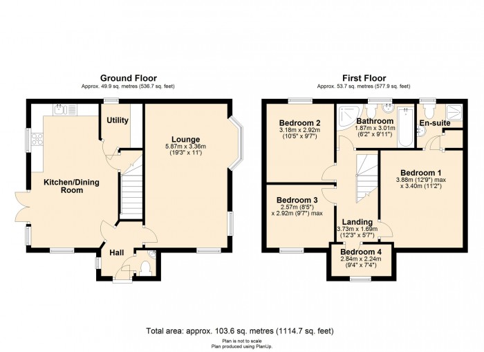 Floorplan for Ty Newydd Heights, Trefechan, Merthyr CF48 2AN