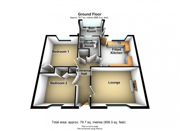 Floorplan for Tai Canol, Heolgerrig, Merthyr Tydfil, CF48 1QA