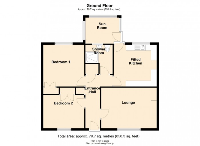 Floorplan for Tai Canol, Heolgerrig, Merthyr Tydfil, CF48 1QA