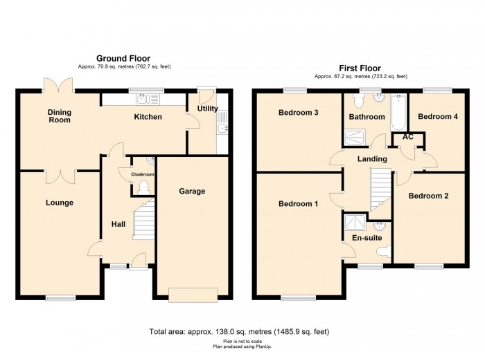 Floorplan for âOxwichâ Ty Newydd Heights, Trefechan, Merthyr CF48 2AN