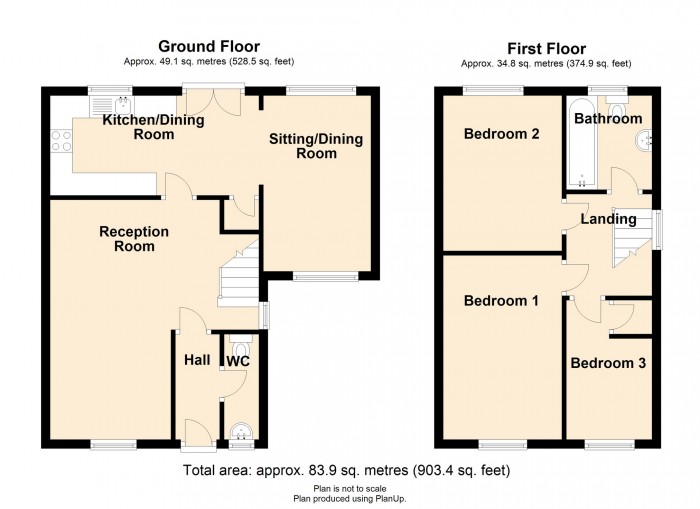 Floorplan for Anthony Hill Court, Pentrebach, Merthyr Tydfil, CF48 4AZ