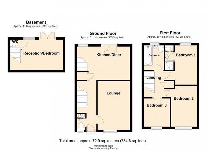 Floorplan for Gelynos Avenue, Argoed, Blackwood NP12 0AT