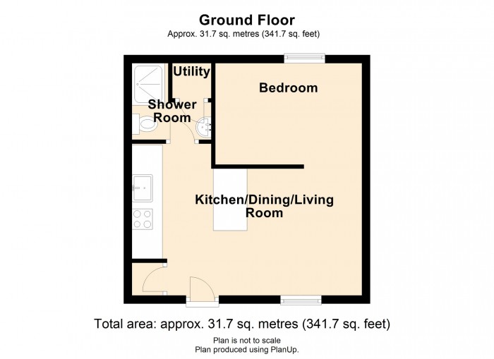 Floorplan for Clos Cwm Golau. Merthyr Tydfil, CF47 0JA