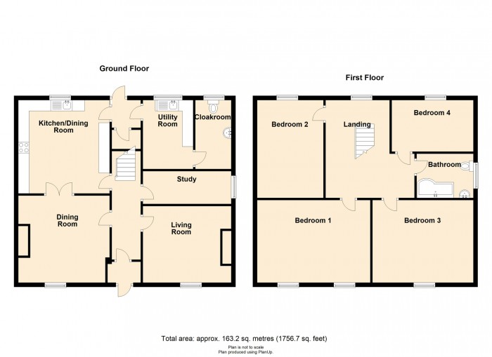 Floorplan for Blackbrook, Treharris, CF46 5LY