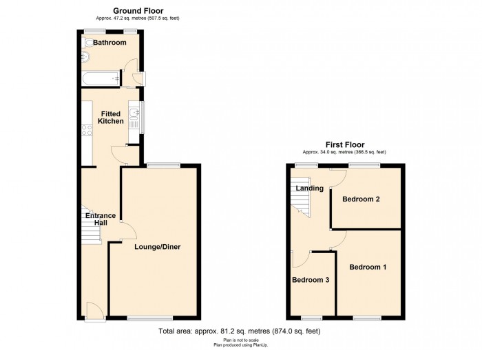 Floorplan for Union Street, Merthyr Tydfil, CF47 0EB