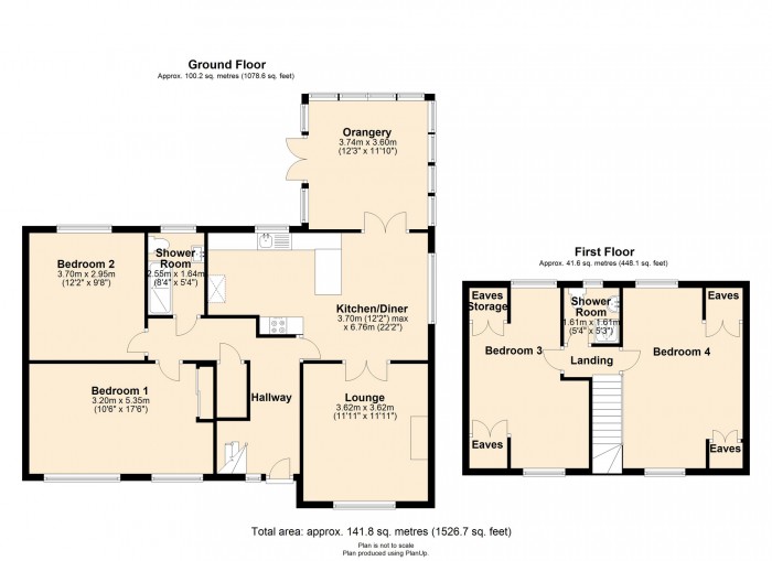 Floorplan for Tylagarw, Pontyclun CF72 9EZ