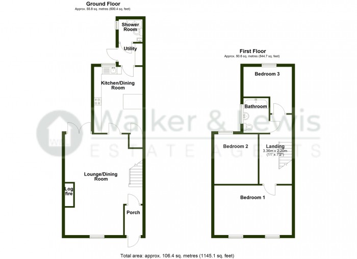 Floorplan for Williams Place, Penydarren, Merthyr Tydfil, CF47 9YH