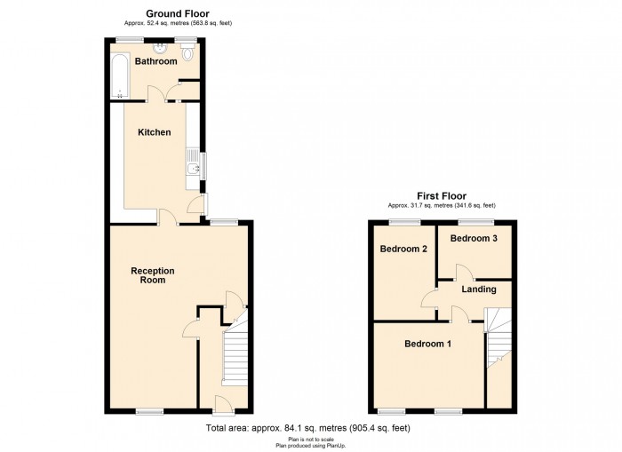 Floorplan for Caerhendry Street, Penydarren, Merthyr Tydfil, CF47 9NJ