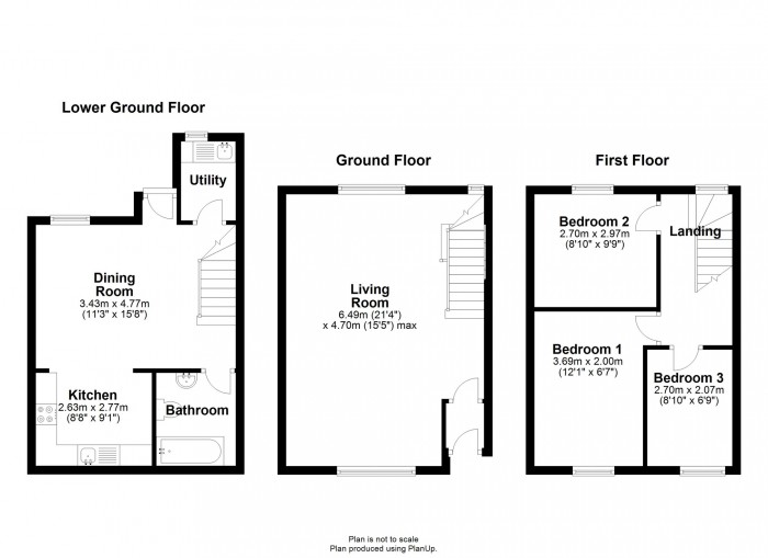 Floorplan for Ynyswen Road, Treorchy CF42 6ED