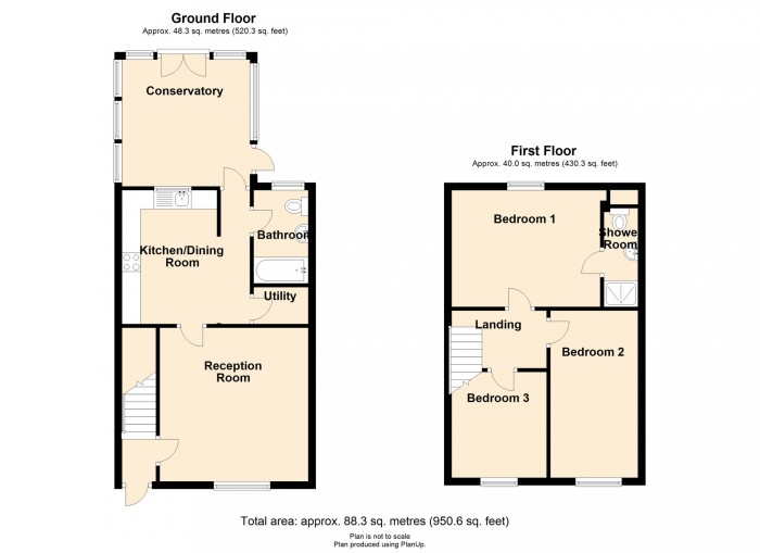 Floorplan for Brynwern Street, Dowlais, Merthyr Tydfil, CF48 3NL