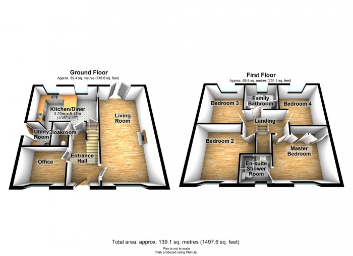 Floorplan for Woodland Drive, Aberfan, Merthyr Tydfil, CF48 4PX