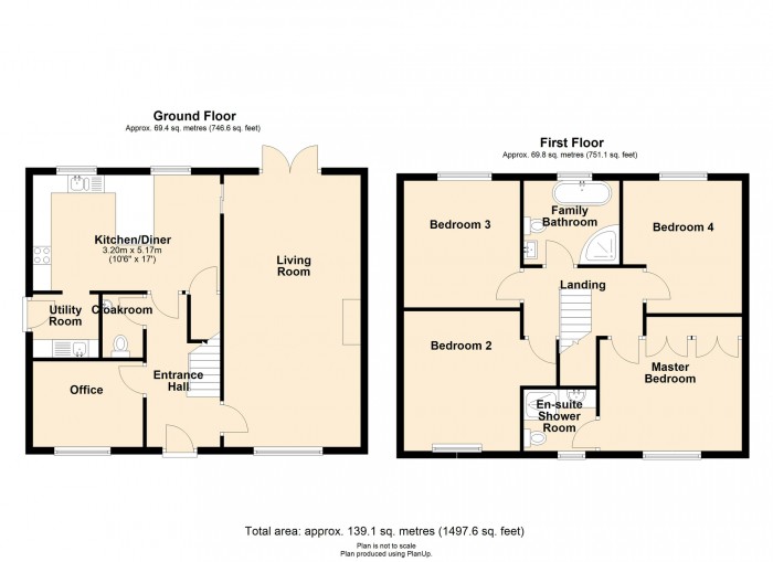 Floorplan for Woodland Drive, Aberfan, Merthyr Tydfil, CF48 4PX